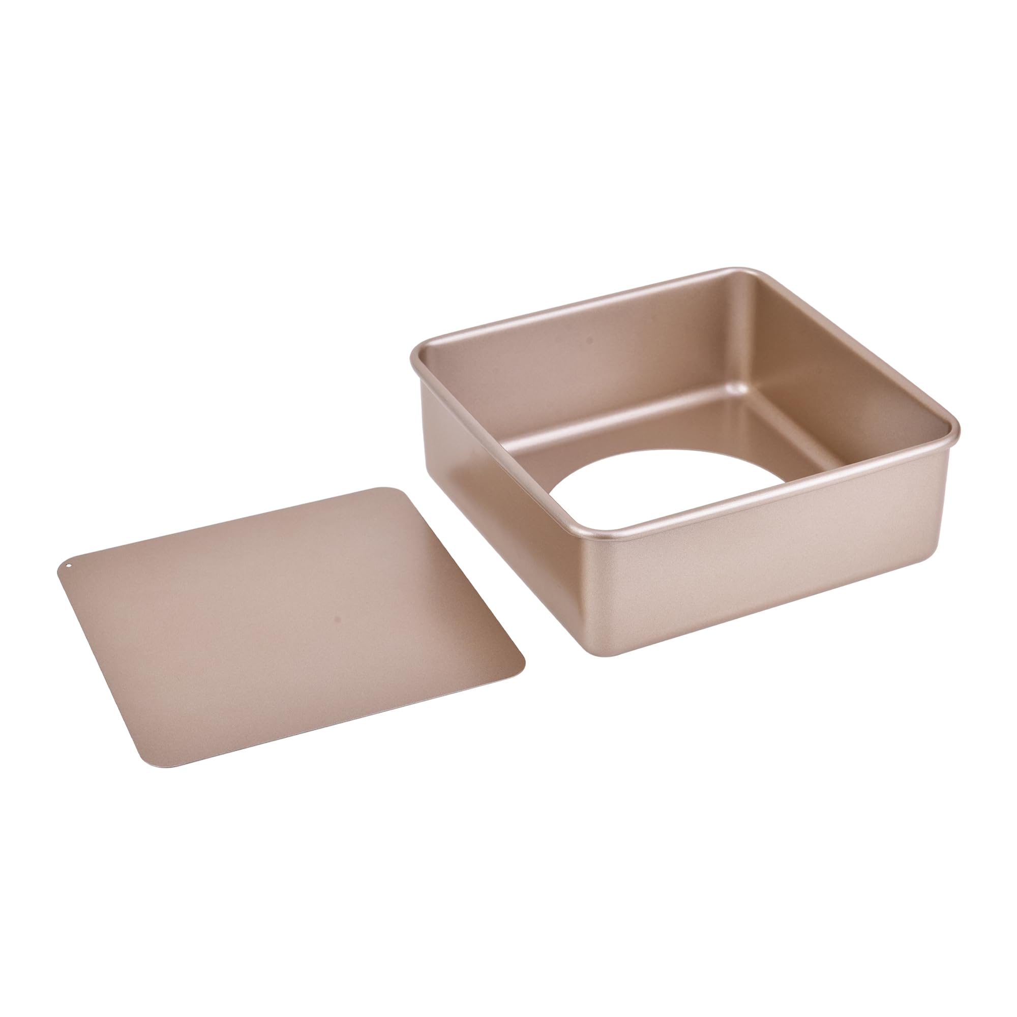 Amazon.co.jp: Bakeley スクエア型 20cm 底取れ ノンスティック ケーキ